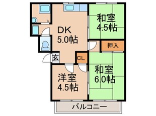 寿ハイツの物件間取画像